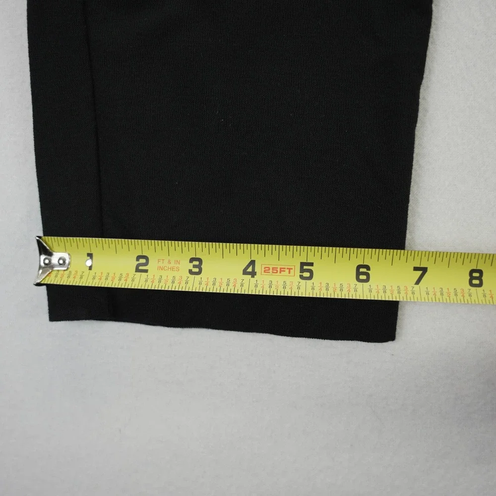 Eileen Fisher Womens Black Stretch Crepe Pull On Pants Size Large L - Picture 2 of 7